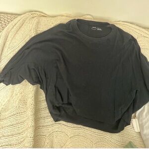 Aerie Black Crewneck Oversized Sweatshirt